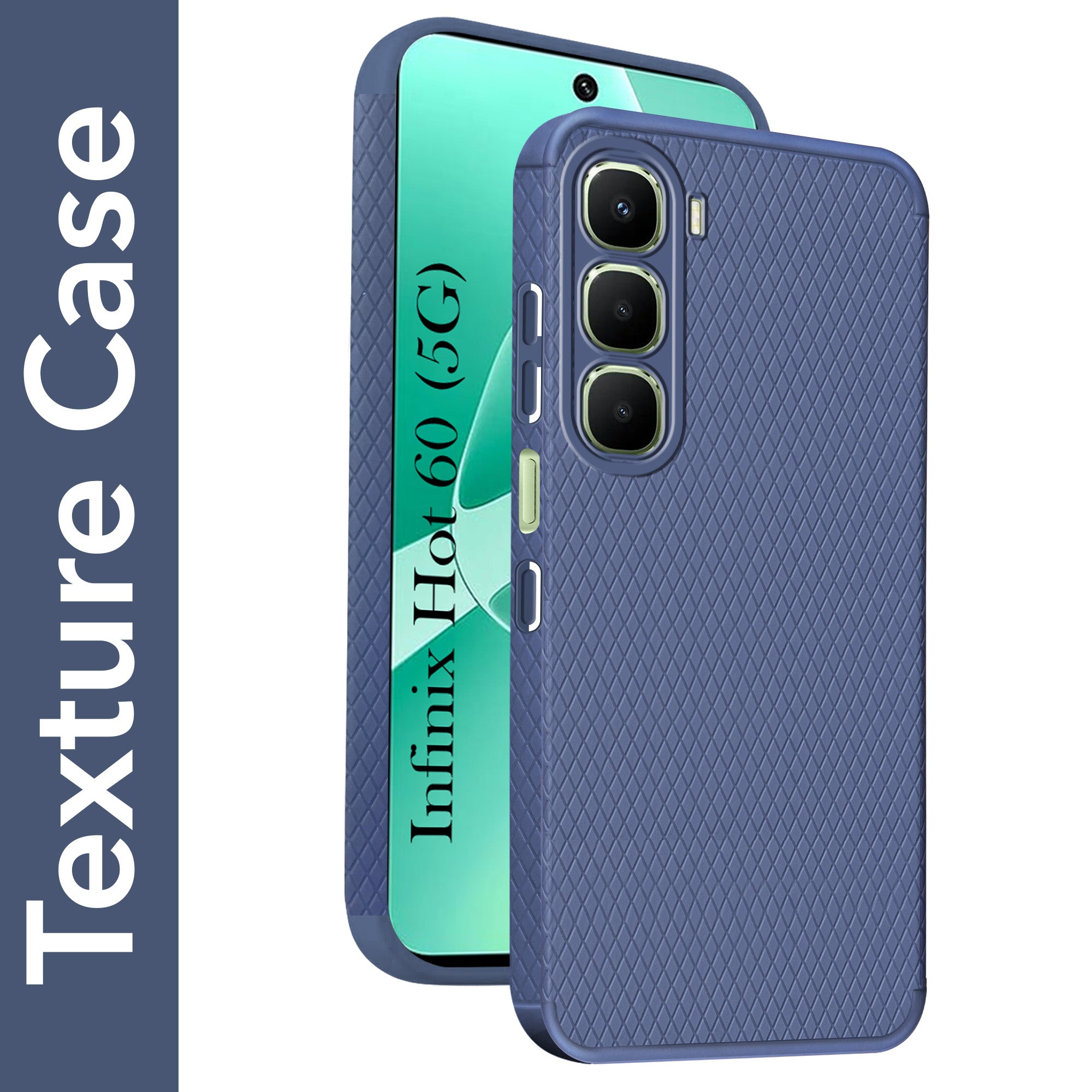 For Infinix Hot 60 5G Back Cover Case (Liquid Silicone | Side Grip | Camera Protection)