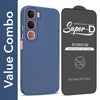 For Vivo Y31 5G Combo with Back Cover and 9H Tempered Glass (Liquid Silicone | Camera Protection | Oleophobic Coating Screen Glass)