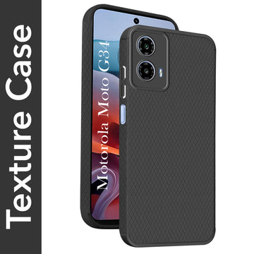 For Motorola Moto G34 5G Back Cover Case (Liquid Silicone | Side Grip | Camera Protection)