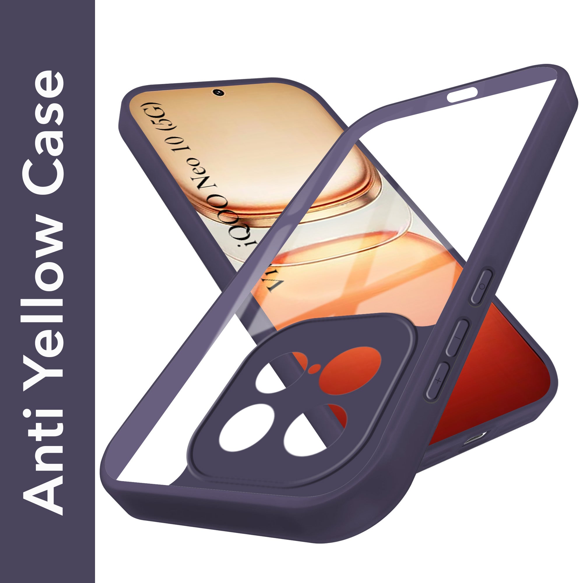For Vivo iQOO Neo 10 Back Cover Case Ultra-Hybrid (Lifetime Anti Yellow | Anti Scratch | Crystal Clear Shockproof)