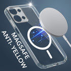 For Vivo iQOO Z11x 5G Back Cover Case Lifetime Anti-Yellow MagSafe Compatible Clear (Sleek Hard Crystal | Shockproof and Camera Protection)