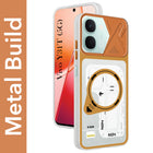 For Vivo Y31T 5G Metallic Back Cover Case (Metallic Camera Protection & Buttons | Translucent Milky Shade | Hard Polycarbonate)