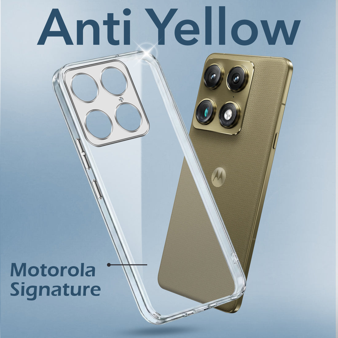 For Motorola Moto Signature 5G Back Cover Shockproof Crystal-Clear (Magsafe Wireless Support | Drop & Camera Protection | Hard Polycarbonate)
