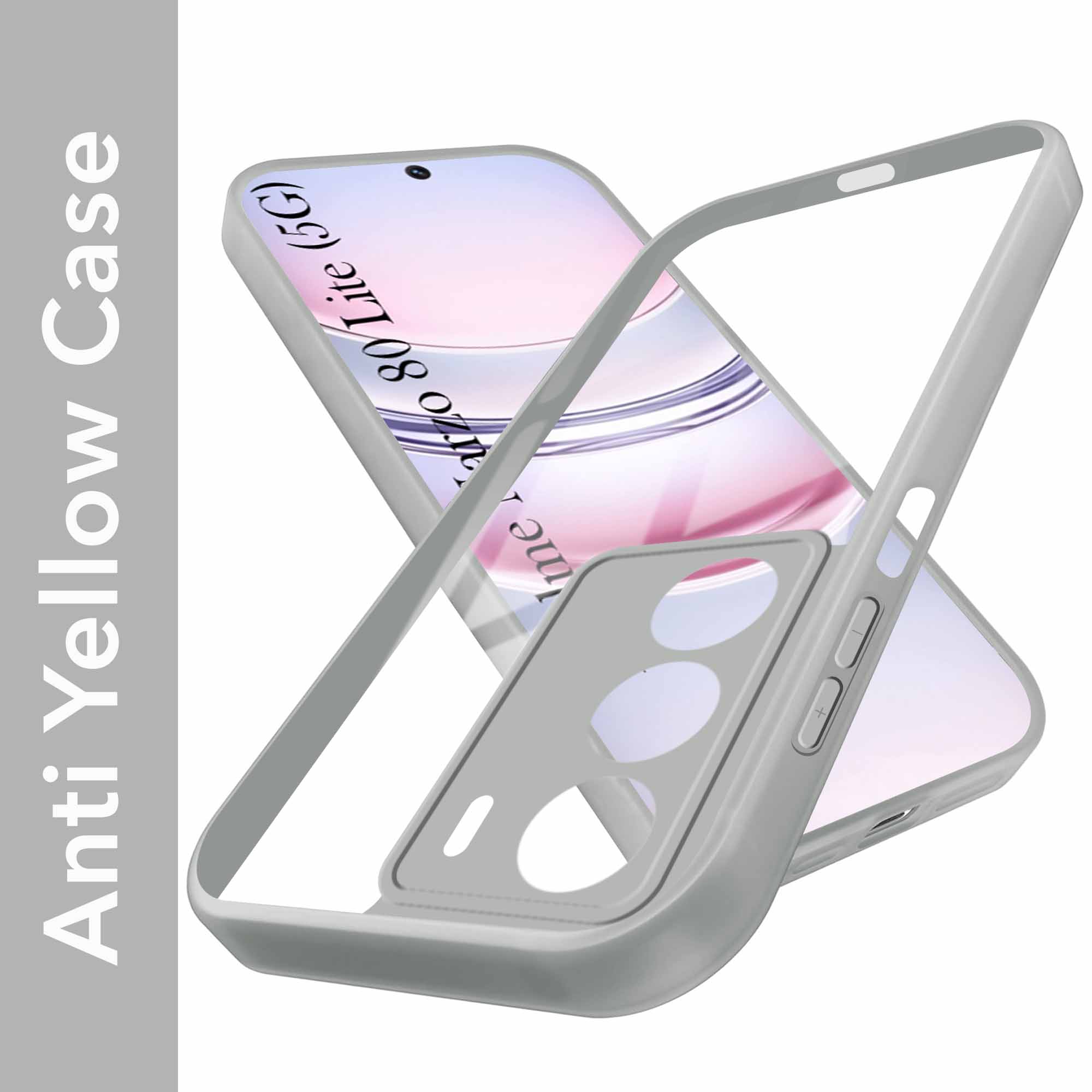 For Realme Narzo 80 Lite 5G Back Cover Case Ultra-Hybrid (Lifetime Anti Yellow | Anti Scratch | Crystal Clear Shockproof)