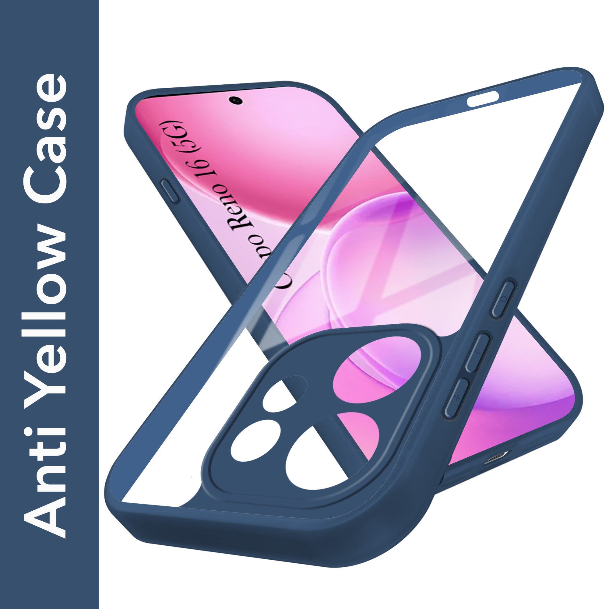 For Oppo Reno 16 Back Cover Case Ultra-Hybrid (Lifetime Anti Yellow | Anti Scratch | Crystal Clear Shockproof)