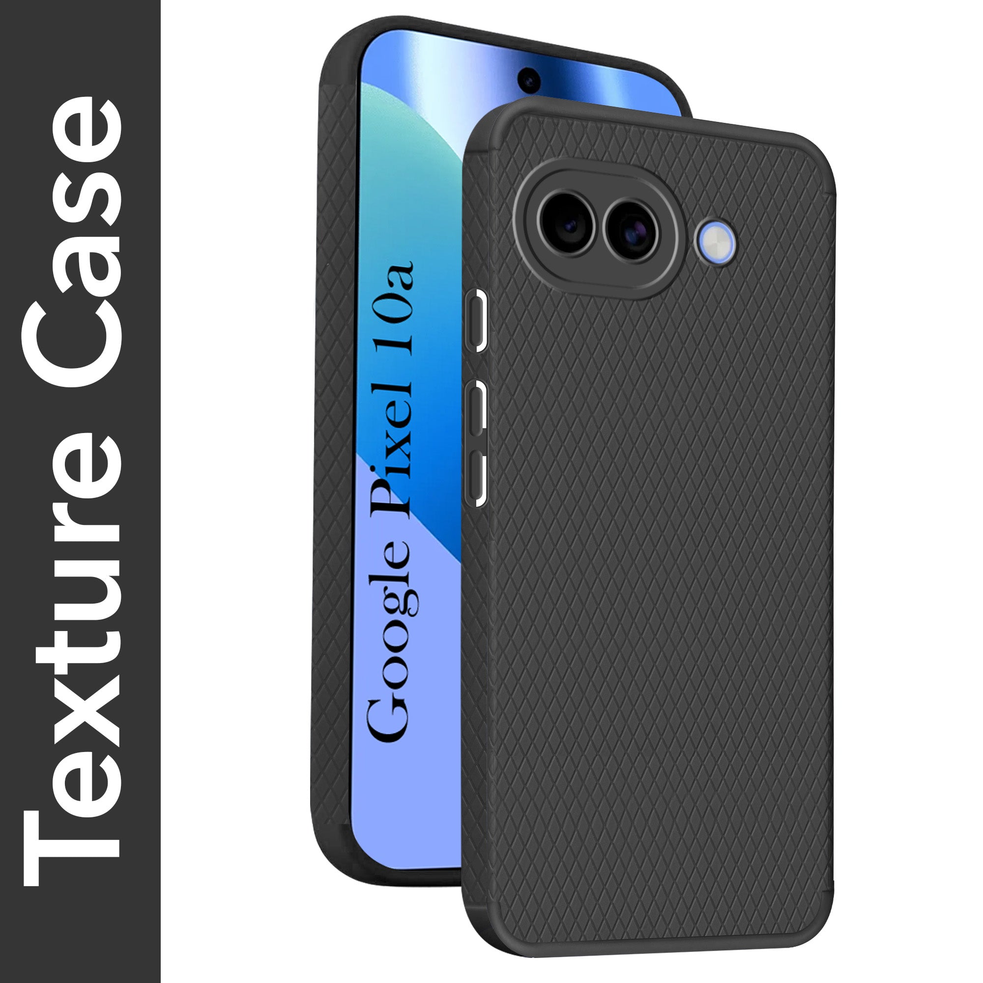 For Google Pixel 10a Back Cover Case Liquid Silicone (Camera Protection | Side Grip Texture | Soft and Flexible)