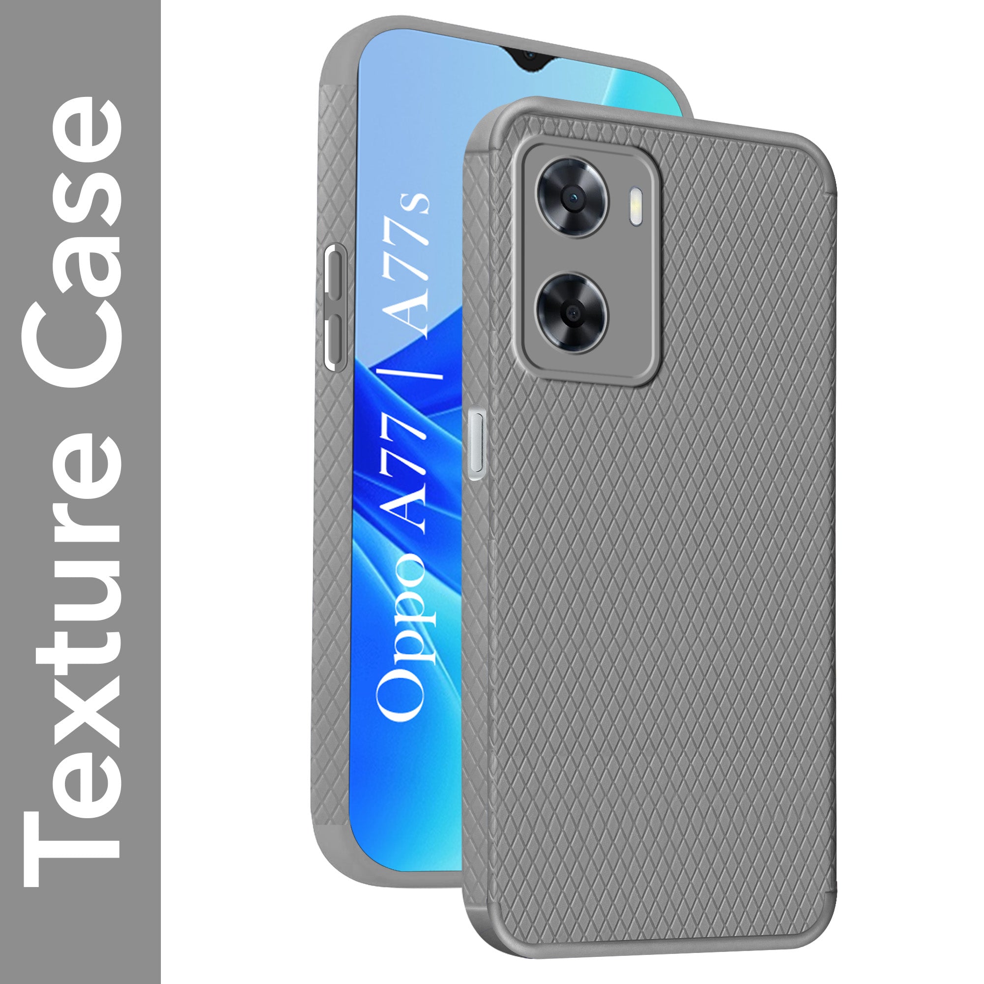 For Oppo A77 4G | Oppo A77s Back Cover Case (Liquid Silicone | Side Grip | Camera Protection)