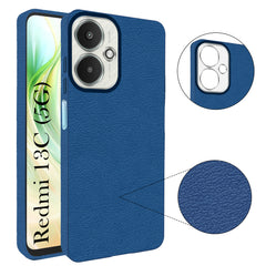 For Redmi 13C 5G  Back Cover Case (Glass Like Camera Protection | Leather Feel | Minimalist Professional Grip)