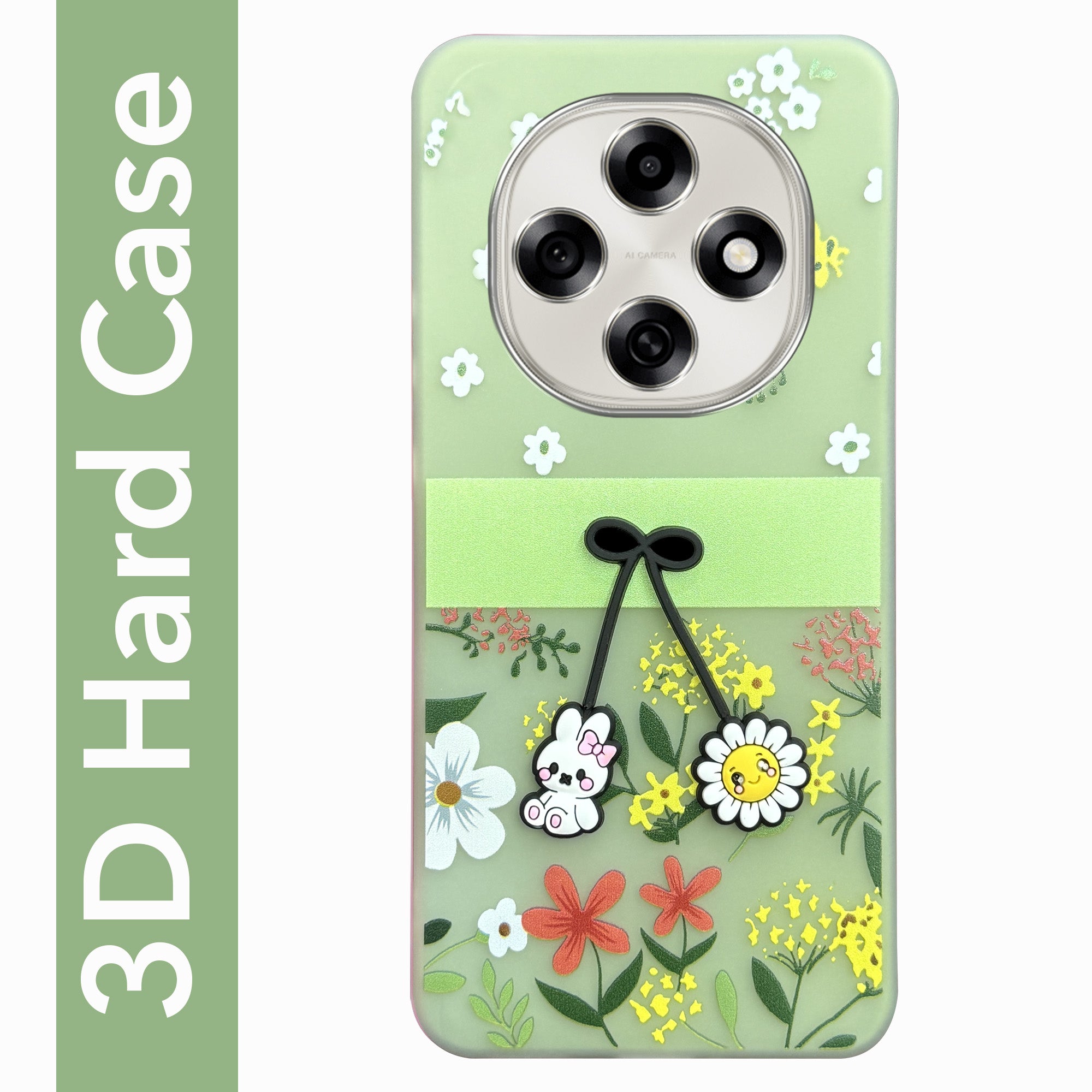 For Oppo F31 Pro Back Cover Case (3D Cute Cartoons | Hard Back Side Soft | Matte Premium Finish | HD Printing)