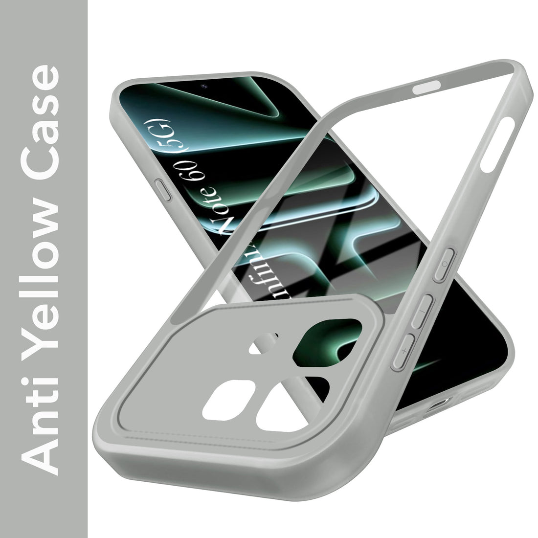 For Infinix Note 60 5G Back Cover Case Ultra-Hybrid (Lifetime Anti Yellow | Anti Scratch | Crystal Clear Shockproof)
