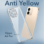 For Oppo A6 Pro Back Cover Case Lifetime Anti-Yellow Clear (Sleek Hard Crystal | Shockproof and Camera Protection)