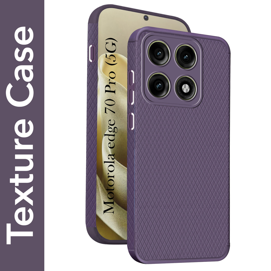 For Motorola Moto Edge 70 Pro Back Cover Case Liquid Silicone (Camera Protection | Side Grip Texture | Soft and Flexible)