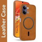 For Vivo Y11 | Vivo Y21 5G Back Cover Case Leather Finish (MagSafe Compatible Wireless Charging | Soft Touch | Camera Bump Protection)