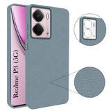For Realme P3 Back Cover Case (Glass Like Camera Protection | Leather Feel | Minimalist Professional Grip)