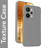 For Realme 15 Back Cover Case (Camera Protection | Side Grip Texture | Soft and Flexible)