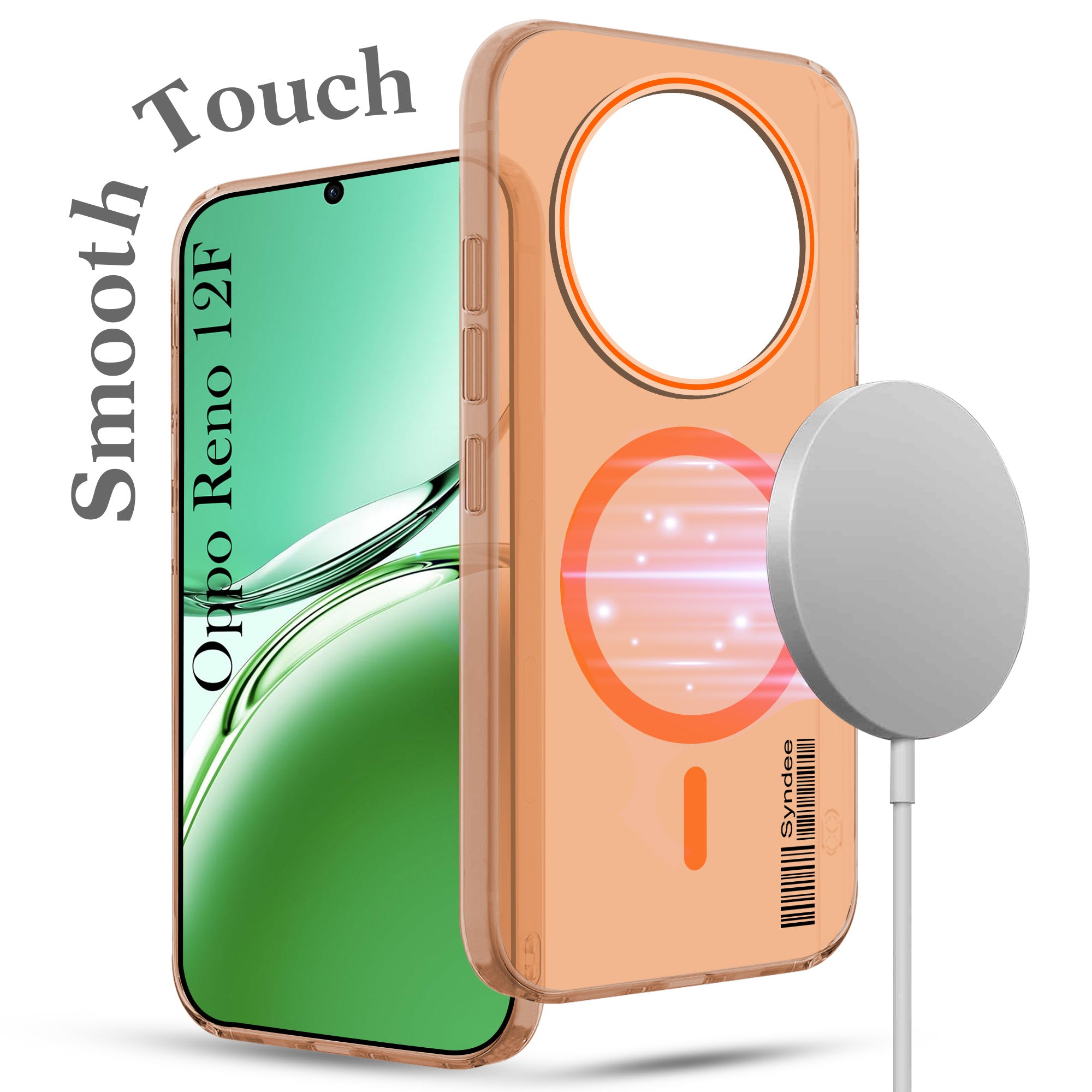 For Oppo Reno 12F Back Cover Case (Soft Touch | Camera Bump Protection | MagSafe Compatible | Matte Finish)