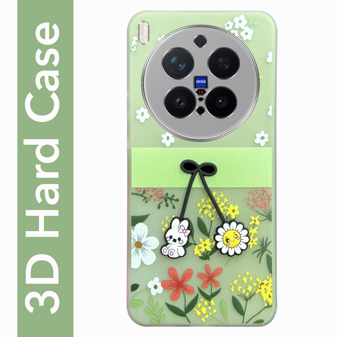 For Vivo X300 Pro Back Cover Case (3D Cute Cartoons | Hard Back Side Soft | Matte Premium Finish | HD Printing)