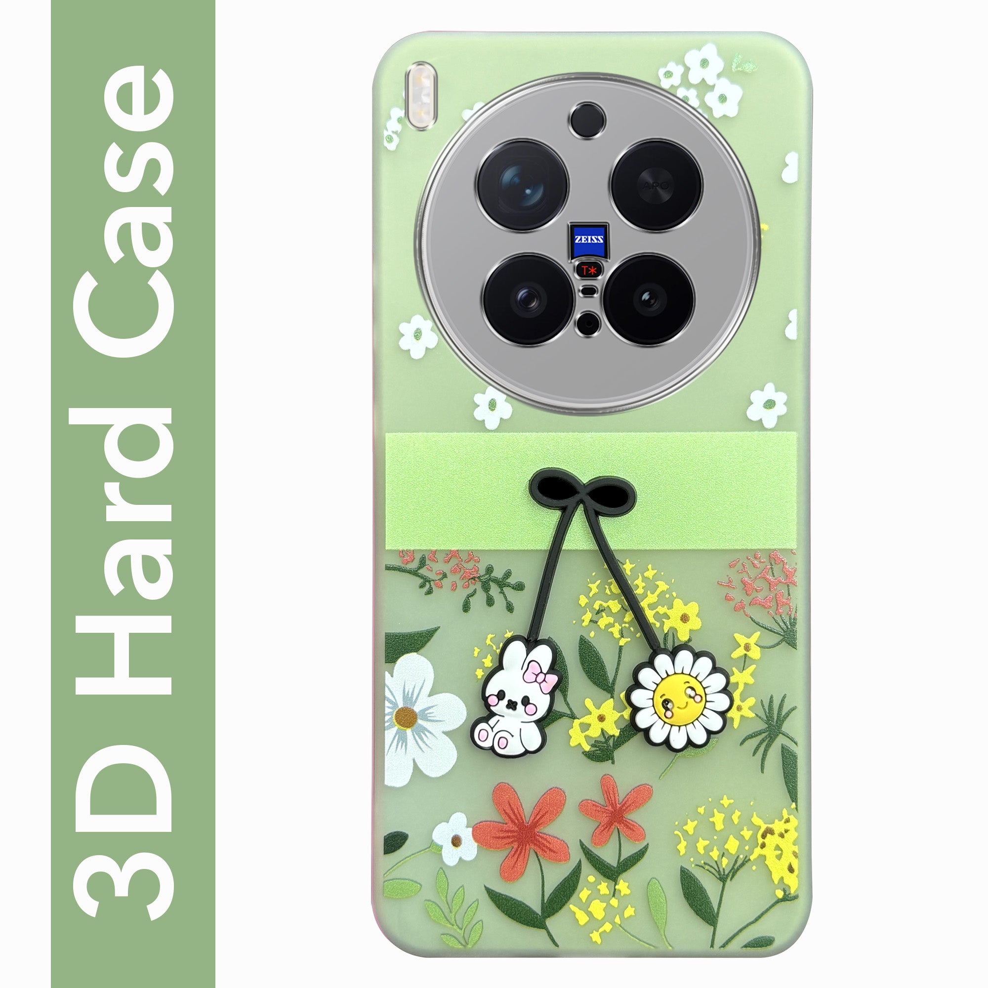 For Vivo X300 Pro Back Cover Case (3D Cute Cartoons | Hard Back Side Soft | Matte Premium Finish | HD Printing) (Copy)