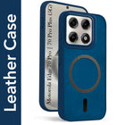 For Motorola Edge 70 Pro |  Motorola Edge 70 Pro Plus Back Cover Case Leather Finish (MagSafe Compatible Wireless Charging | Soft Touch | Camera Bump Protection)