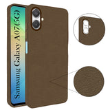 For Samsung Galaxy A07 5G Back Cover Case (Glass Like Camera Protection | Leather Feel | Minimalist Professional Grip)