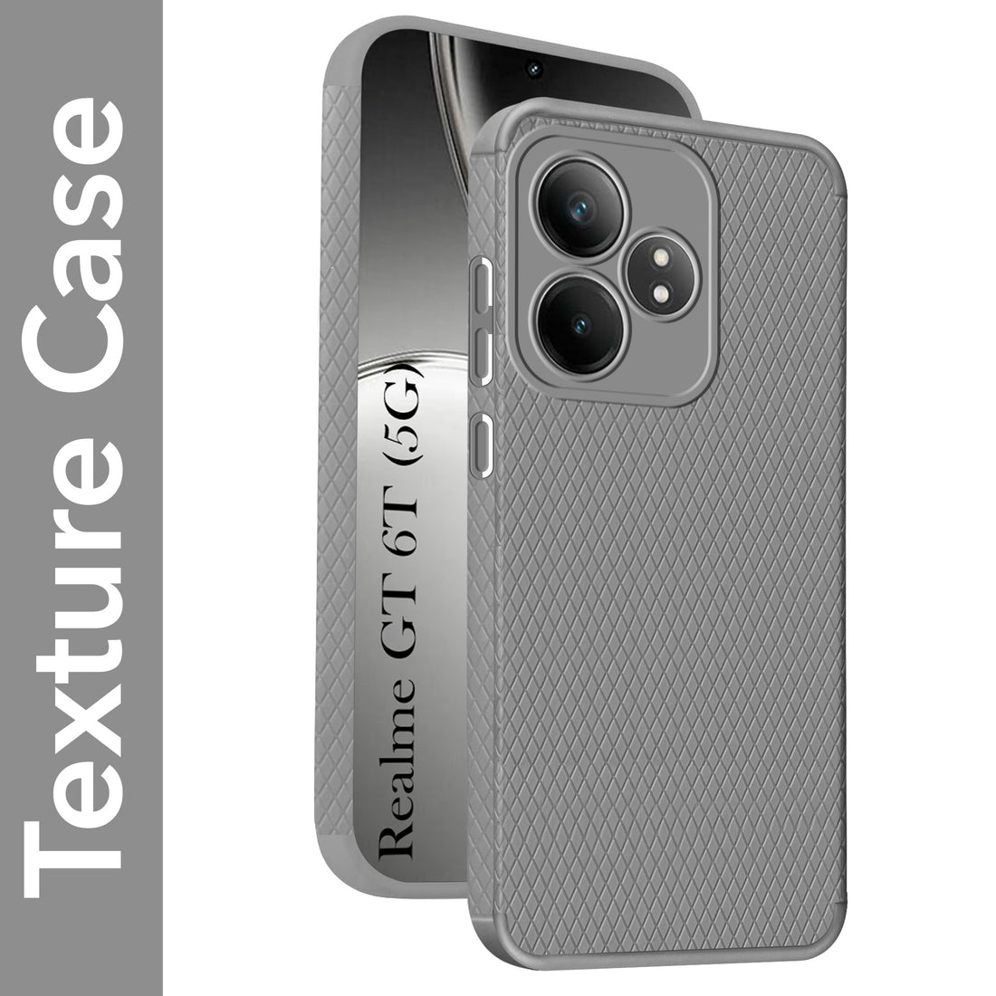 For Realme  GT 6 | GT 6T 5G Back Cover Case (Liquid Silicone | Side Grip | Camera Protection)
