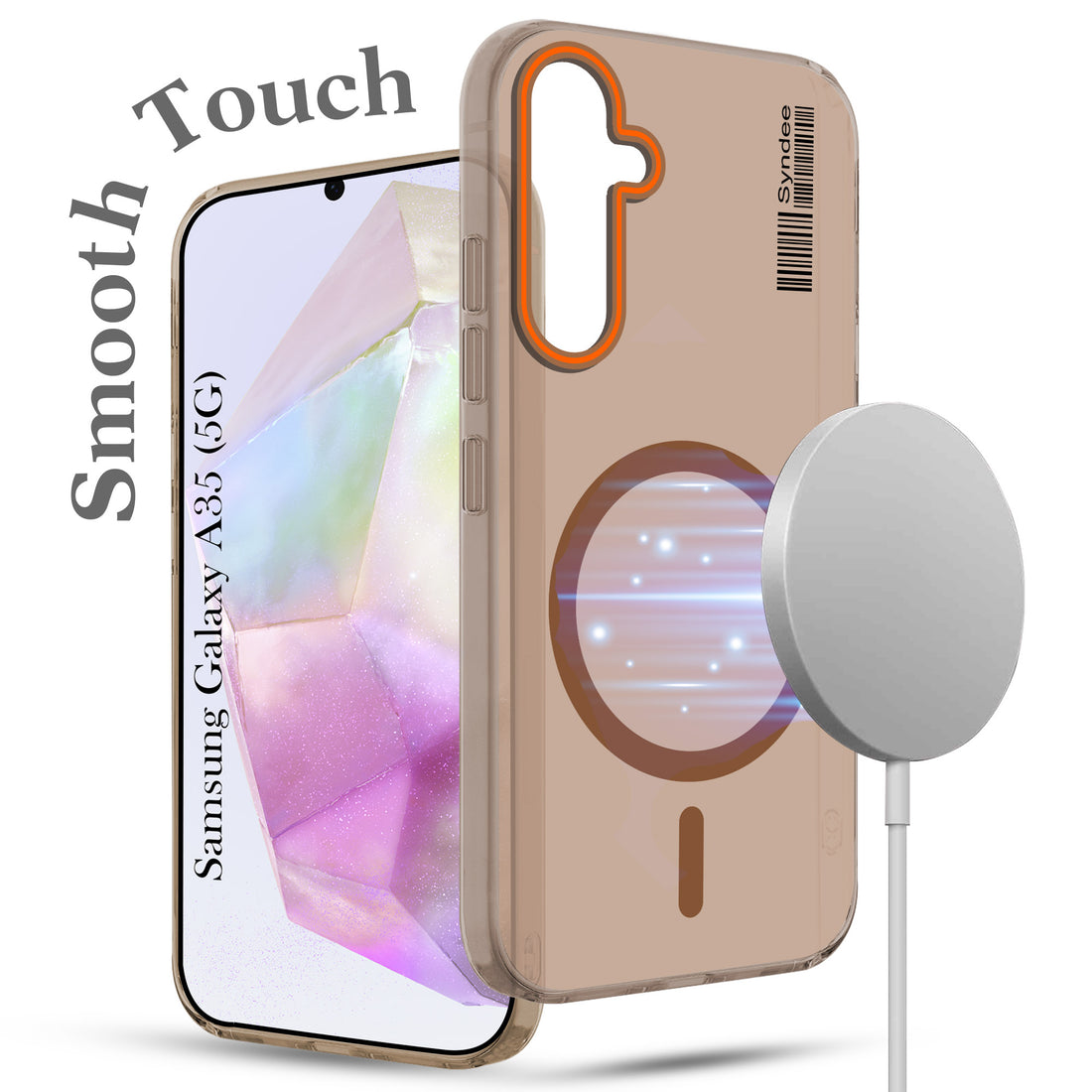 For Samsung Galaxy A35 5G Back Cover Case (Soft Touch | Camera Bump Protection | MagSafe Compatible | Matte Finish)