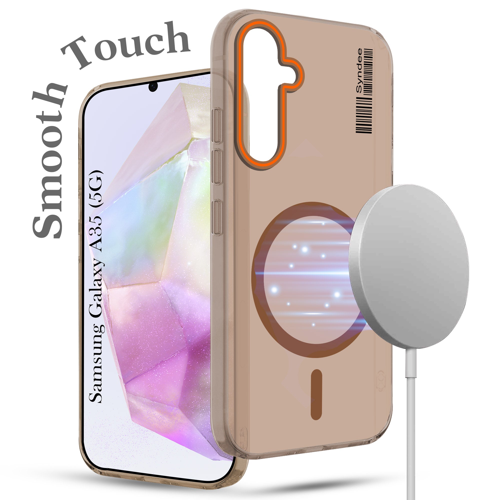 For Samsung Galaxy A35 5G Back Cover Case (Soft Touch | Camera Bump Protection | MagSafe Compatible | Matte Finish)