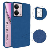 For Realme P3 Back Cover Case (Glass Like Camera Protection | Leather Feel | Minimalist Professional Grip)