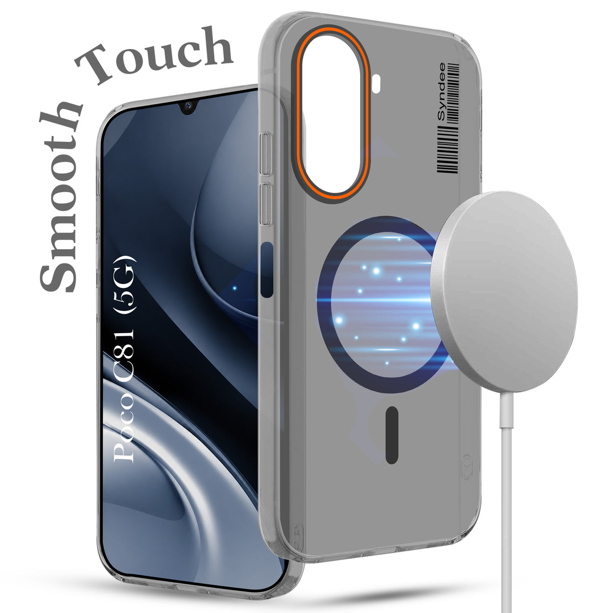 For Poco C81 5G Back Cover Case (Soft Touch | Camera Bump Protection | MagSafe Compatible | Matte Finish)