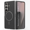 For Samsung Galaxy Z Fold 7 Back Cover Case Leather Finish (MagSafe Wireless Charging Compatible | Inside Microfiber Cloth)