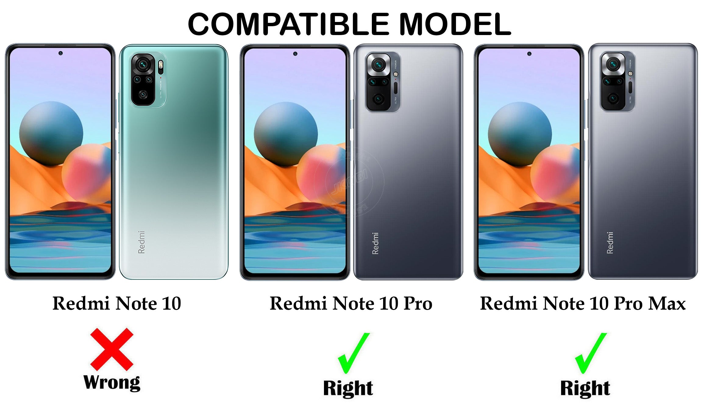 For Xiaomi Mi Redmi Note 10 Pro | 10 Pro Max Back Cover Case (Shockproof Polycarbonate Dual Layer Hybrid Armor)
