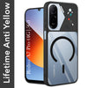 For Redmi A7 Pro 4G|5G Back Cover Case Lifetime Anti-Yellow Clear (Camera Protection | Side Grip | Wireless MagSafe Compatible)
