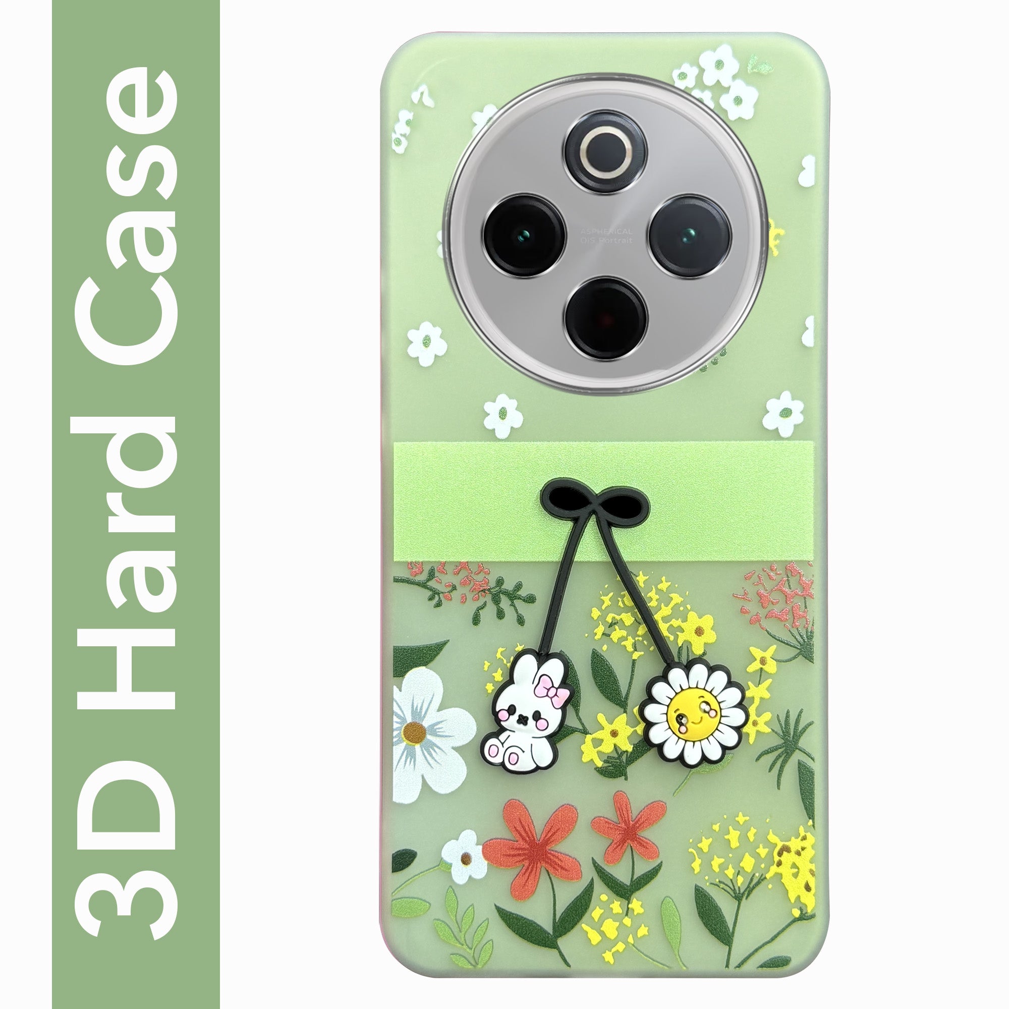 For Vivo iQOO Z10 Back Cover Case (3D Cute Cartoons | Hard Back Side Soft | Matte Premium Finish | HD Printing)