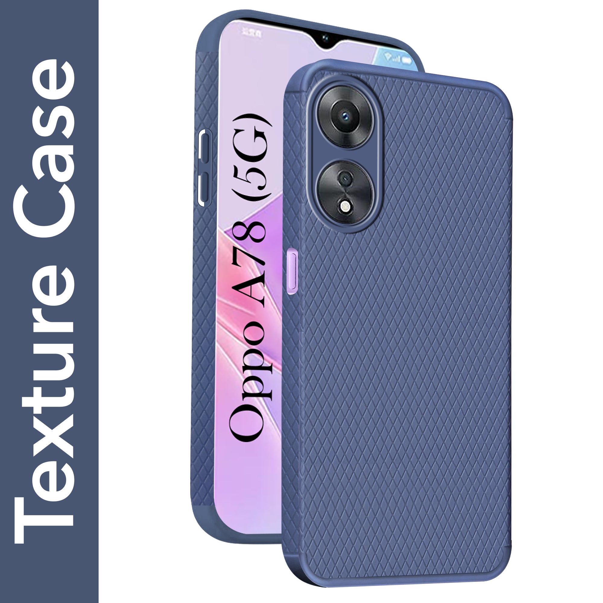 For Oppo A78 5G Back Cover Case (Liquid Silicone | Side Grip | Camera Protection)