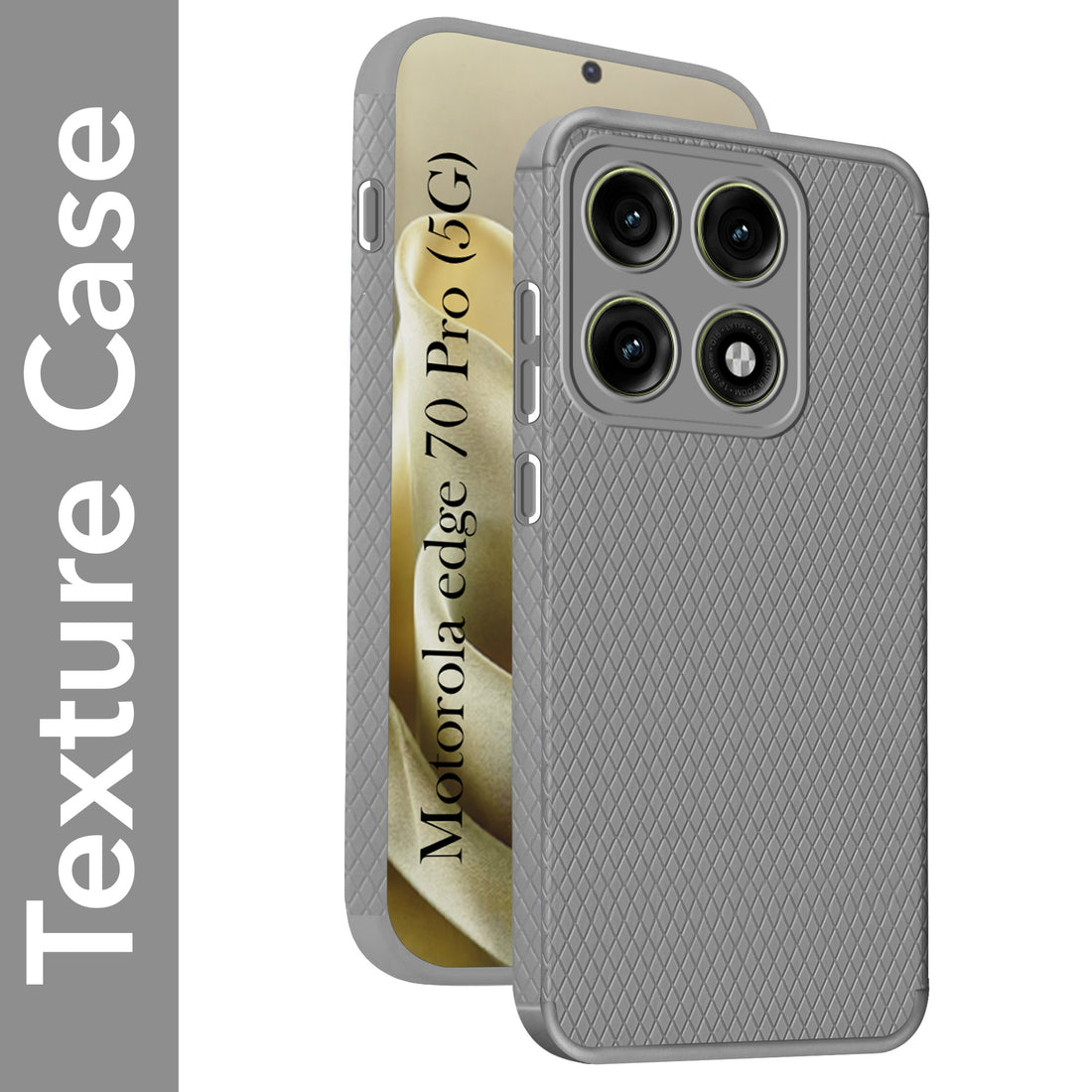 For Motorola Moto Edge 70 Pro Back Cover Case Liquid Silicone (Camera Protection | Side Grip Texture | Soft and Flexible)