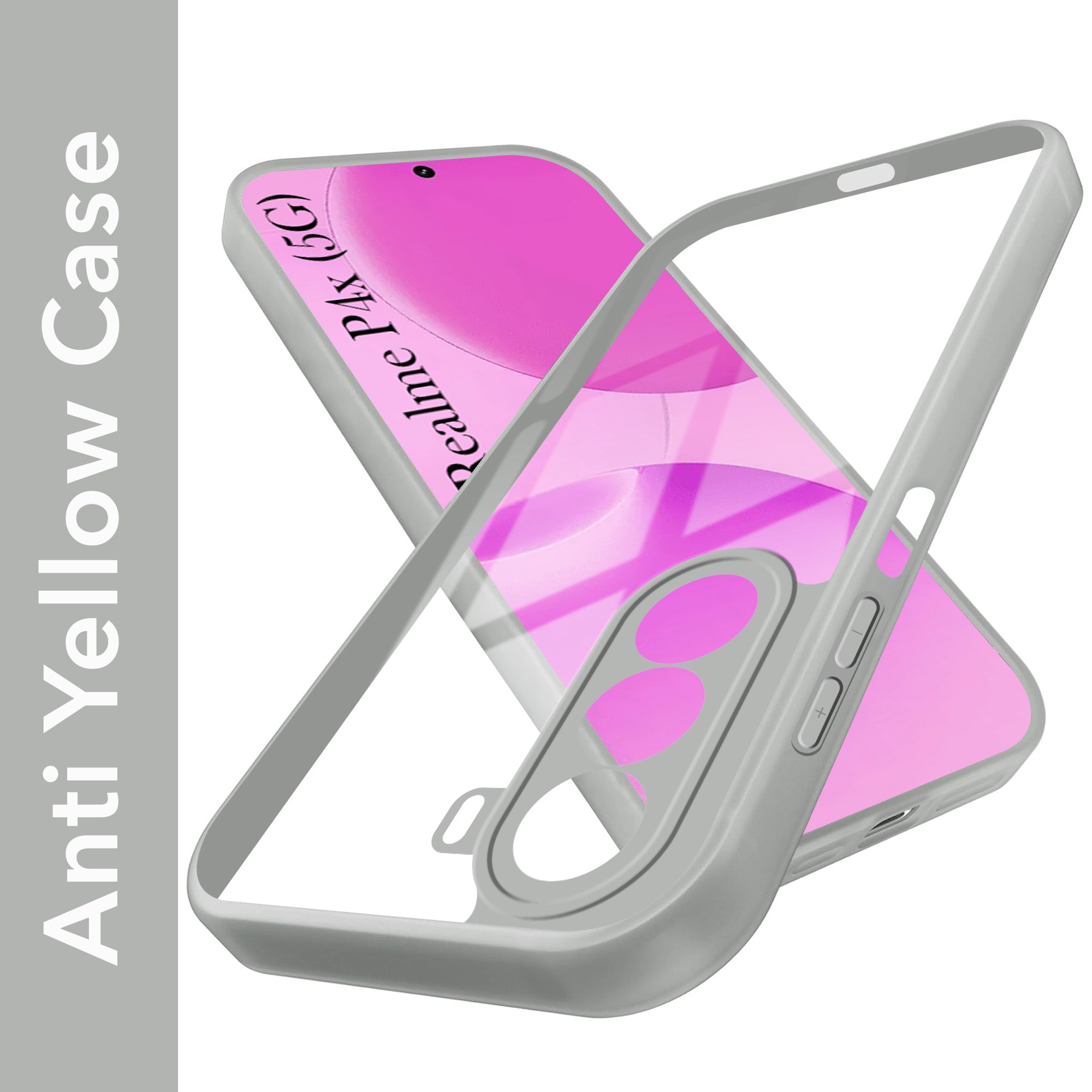 For Realme P4x Lite Back Cover Case Ultra-Hybrid (Lifetime Anti Yellow | Anti Scratch | Crystal Clear Shockproof)