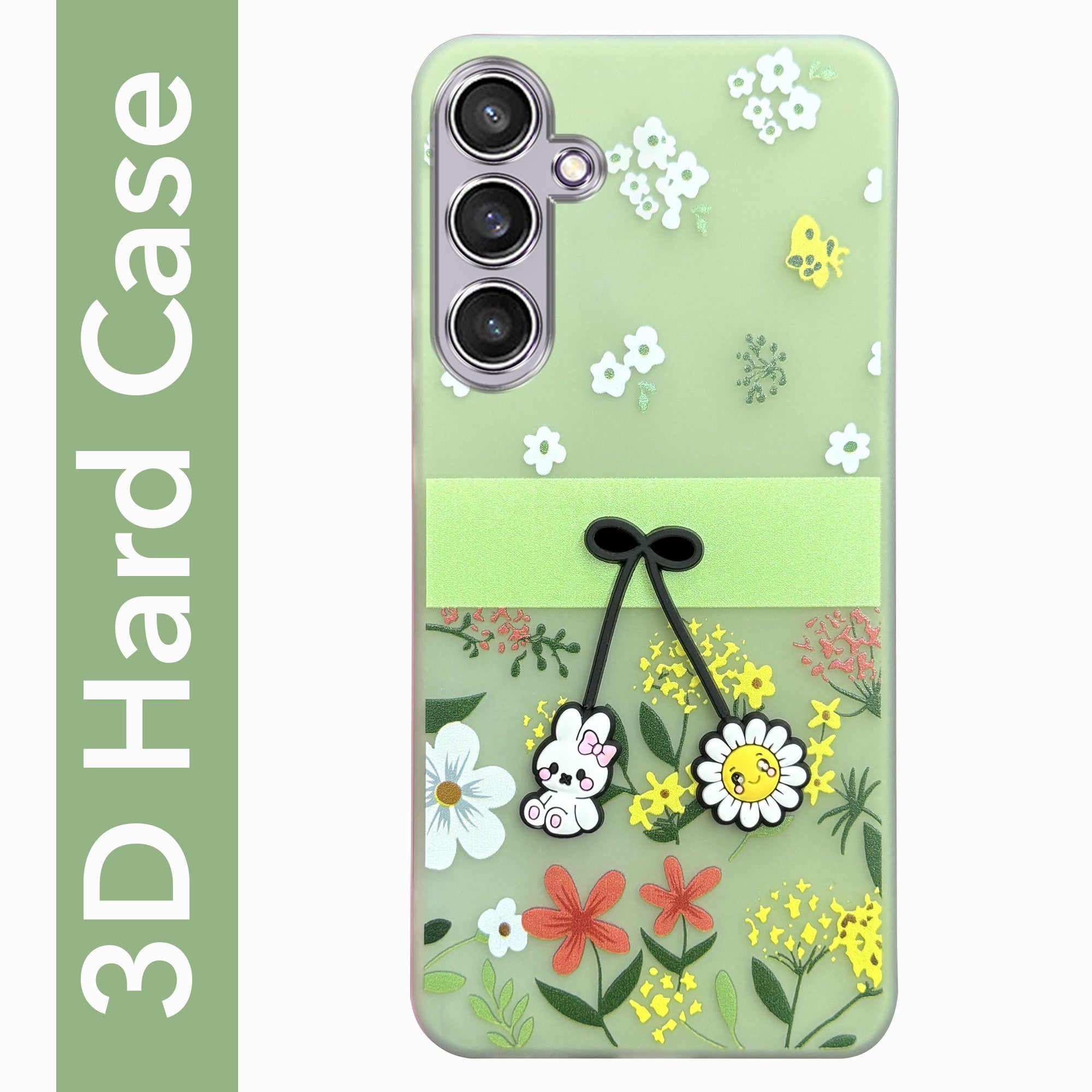 For Samsung Galaxy S23 FE 5G Back Cover Case (3D Cute Cartoons | Hard Back Side Soft | Matte Premium Finish | HD Printing)