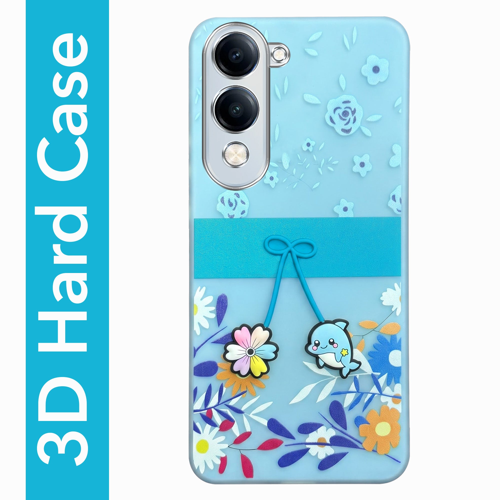For Vivo iQOO Z10 Lite Back Cover Case (3D Cute Cartoons | Hard Back Side Soft | Matte Premium Finish | HD Printing)