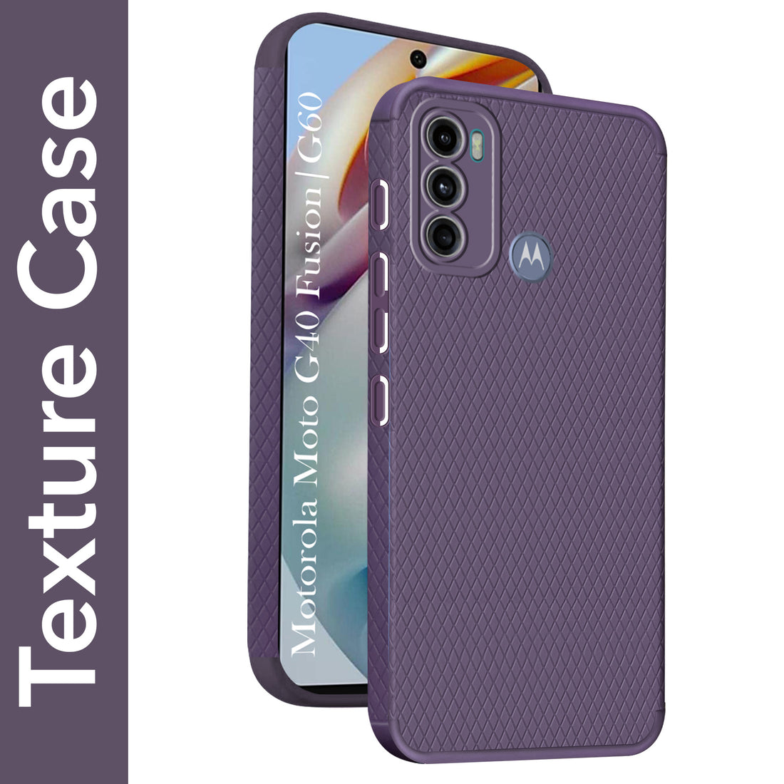 For Motorola Moto G40 Fusion | G60 Back Cover Case (Liquid Silicone | Side Grip | Camera Protection)