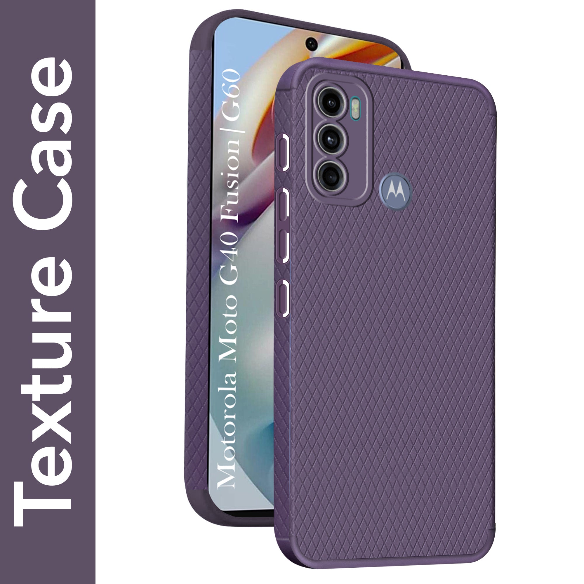 For Motorola Moto G40 Fusion | G60 Back Cover Case (Liquid Silicone | Side Grip | Camera Protection)