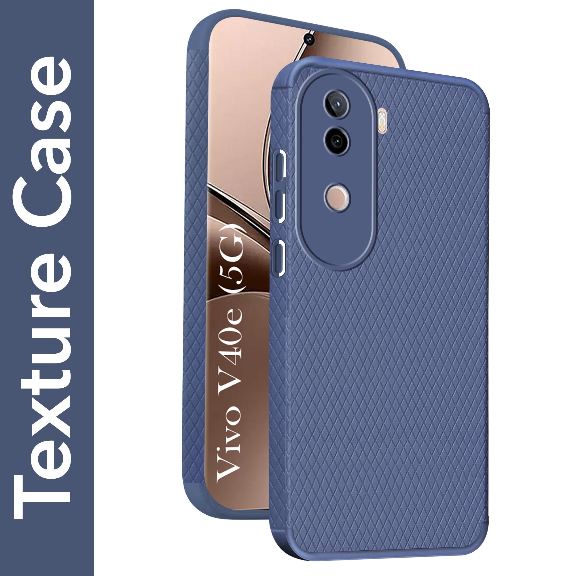For Vivo V40e Back Cover Case (Liquid Silicone | Side Grip | Camera Protection)