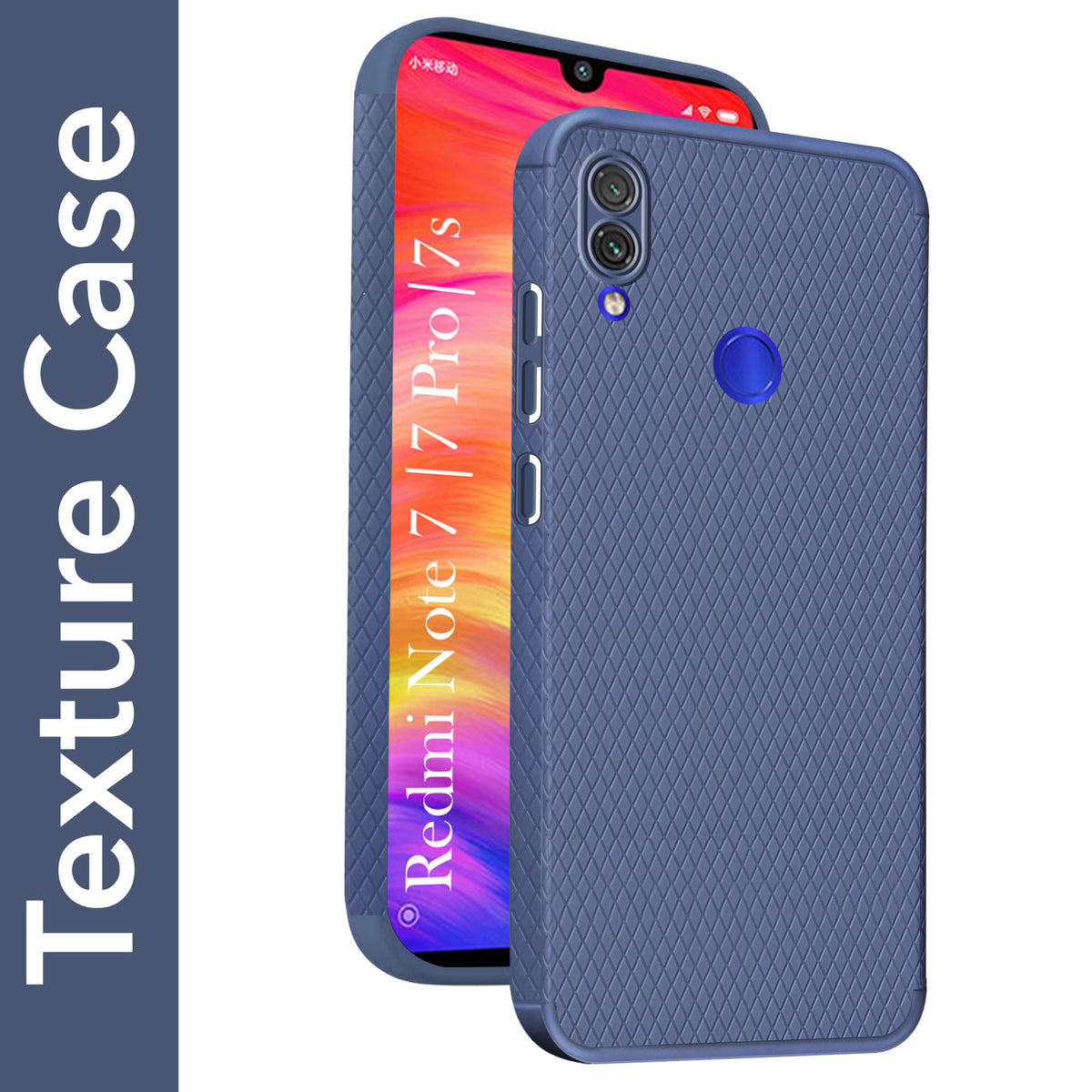 For Redmi Note 7 | Note 7S | Note 7 Pro Back Cover Case (Liquid Silicone | Side Grip | Camera Protection)