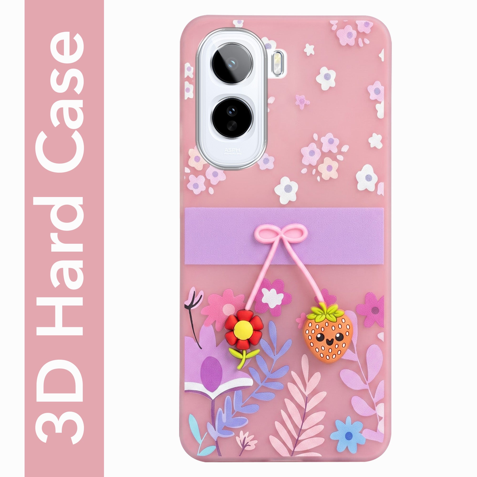 For Vivo T5 Pro 5G Back Cover Case (3D Cute Cartoons | Hard Back Side Soft | Matte Premium Finish | HD Printing)