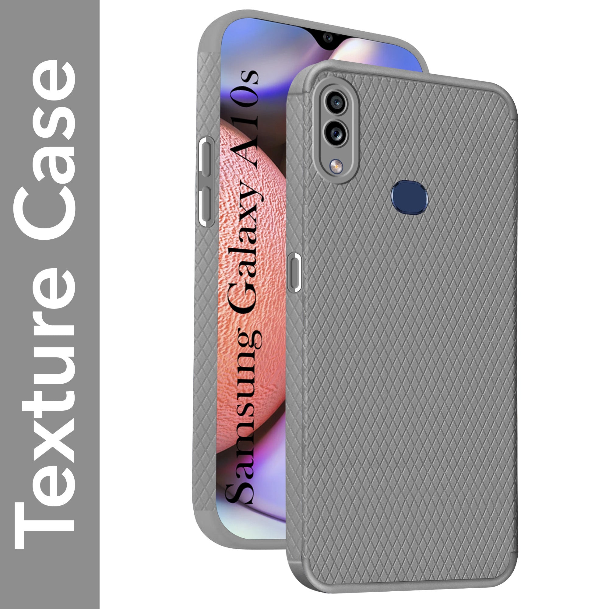 For Samsung Galaxy A10s Back Cover Case Liquid Silicone (Camera Protection | Side Grip Texture | Soft and Flexible)