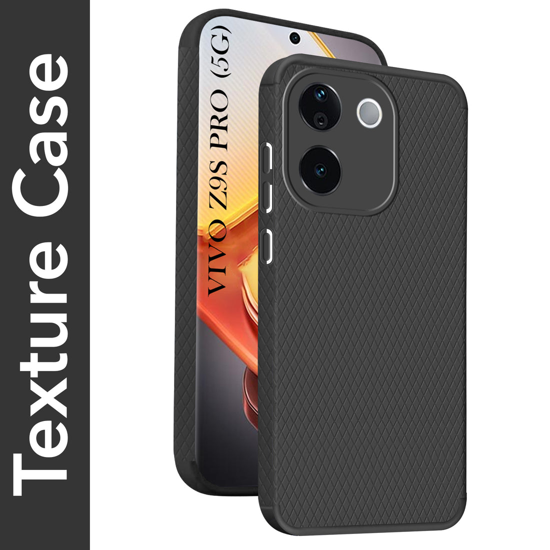 For Vivo iQOO Z9s Pro Back Cover Case (Liquid Silicone | Side Grip | Camera Protection)
