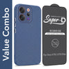 For Vivo V70 | Vivo V70 Elite 5G Combo with Back Cover and 9H Tempered Glass (Liquid Silicone | Camera Protection | Oleophobic Coating Screen Glass)