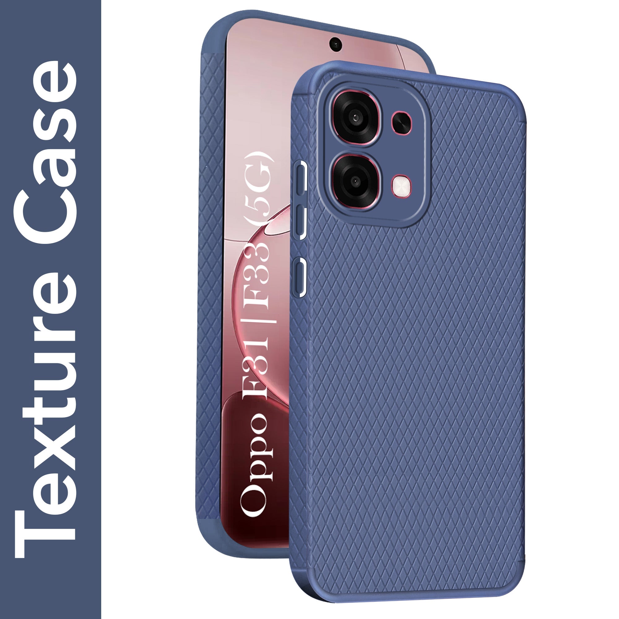 For Oppo F31 5G | Oppo F33 5G Back Cover Case Liquid Silicone (Camera Protection | Side Grip Texture | Soft and Flexible)