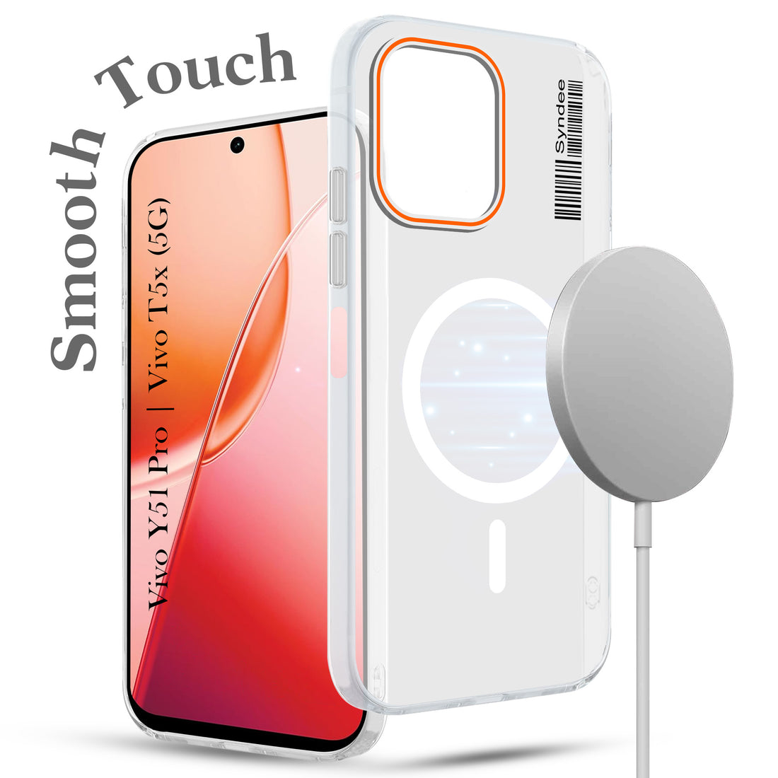 For Vivo Y51 Pro 5G | Vivo T5x Back Cover Case (Soft Touch | Camera Bump Protection | MagSafe Compatible | Matte Finish)