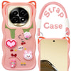 For Realme 14 Pro Lite Back Case Cover Strap(3D embossed Figures | Strap Holder | 360* Soft Cushion with Camera Bump)