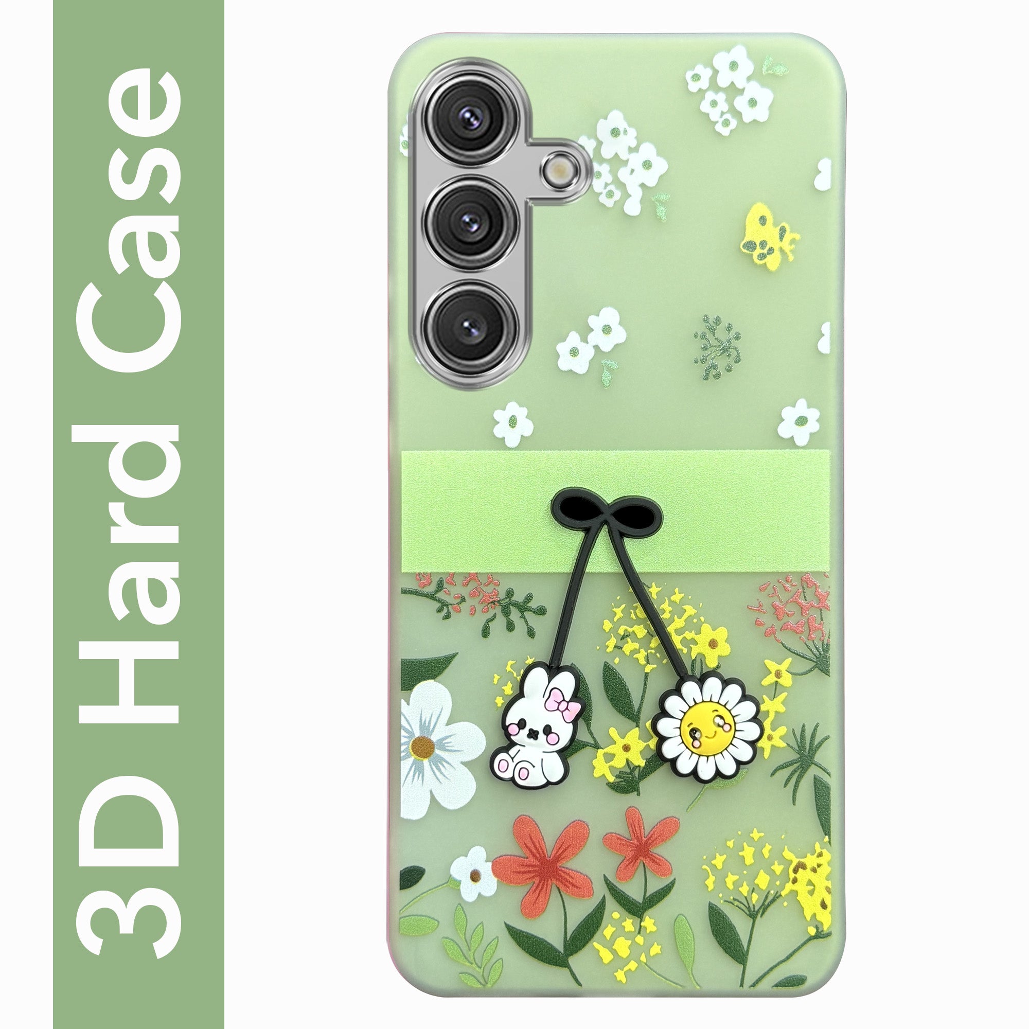 For Samsung Galaxy S24 Back Cover Case (3D Cute Cartoons | Hard Back Side Soft | Matte Premium Finish | HD Printing) (Copy)